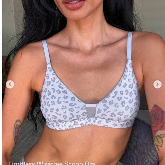 Limitless Wirefree Scoop Bra in Slate Leo (M) Pepper Bra NWT - Picture 7 of 10